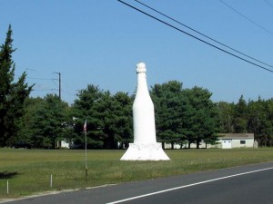 Wine Bottle Statue